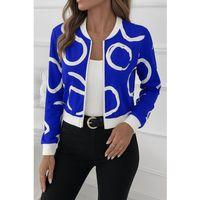 Kadın Uzun Kollu önden Fermuarlı Kısa şardonlu Dalgıç Ceket