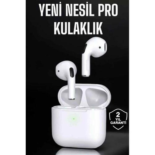 Beyaz Yeni Nesil Pro Bluetooth Kulaklık Yüksek Ses Kaliteli Anc Özelliği