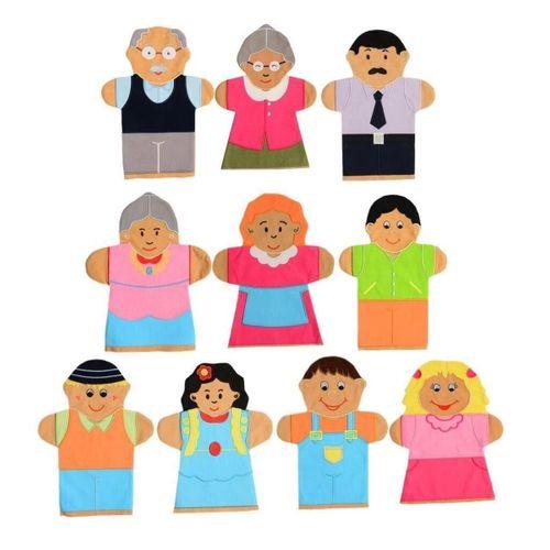 Eğitici Çocuk AND-5001  İNSANLAR KUKLA SETİ 10 LU