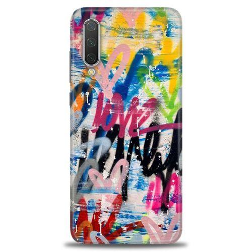 Xiaomi Mi 9 Lite Kılıf HD Baskılı Kılıf - Lovee + Tam Ekran Koruyucu