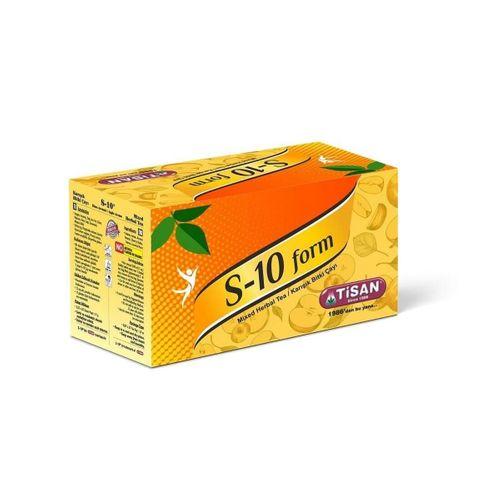 S-10 Elma Aromalı Form Çayı 12 Adet