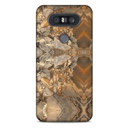 Mermer Desenli (8) Tema Baskılı Kılıf Açık Kahverengi LG K41S - K51S Kılıf