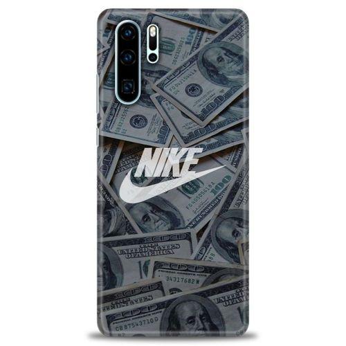 Huawei P30 Pro Kılıf HD Baskılı Kılıf - Nike Dolar + Tam Ekran Koruyucu