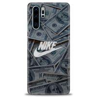 Huawei P30 Pro Kılıf HD Baskılı Kılıf - Nike Dolar + Tam Ekran Koruyucu