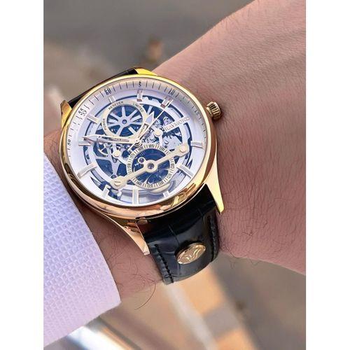 Raymond Nişan Ve Damatlara Özel Deri Kordon 2 Yıl Garantili Otomatik Erkek Kol Saati+Bileklik RMD.M5