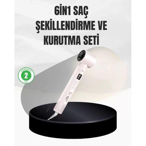 6 Başlıklı Hızlı Kurutma Ve Bukle Şekillendirme Seti