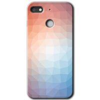 General Mobile GM 8 Go HD Baskılı Kılıf + 9D Tam Ekran Koruyucu - Polygon Graident 3