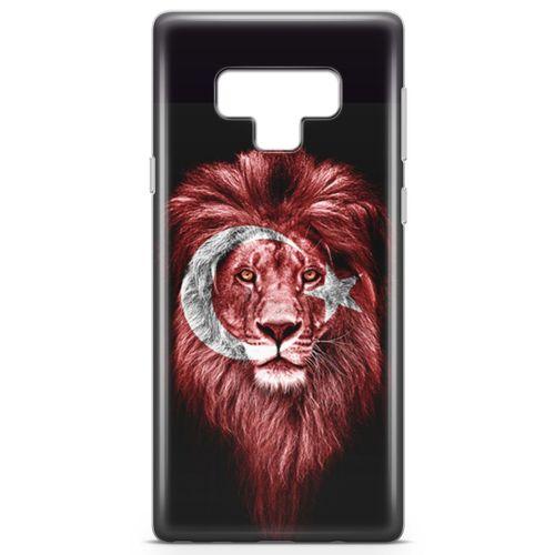 Samsung Galaxy Note 9 Kılıf Aslan Türk Arka Kapak Koruma Desenli Full Koruyucu
