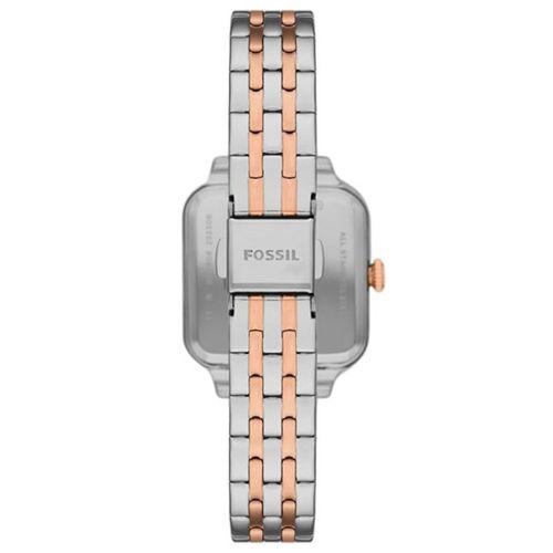 Fossil FBQ3907 Quartz Çelik Rose/Gri Beyaz Kadran 28 mm Kadın Kol Saati