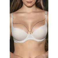 Günlük Kullanıma Uygun Ekru Zincir Aksesuarlı Yarım Push-Up Sütyen,Destekli, Düşük Dekolte Uyumlu
