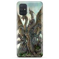 Samsung Galaxy M51 Kılıf Dragons (35) Fit Design Kılıf 9 Başlı Ejderha