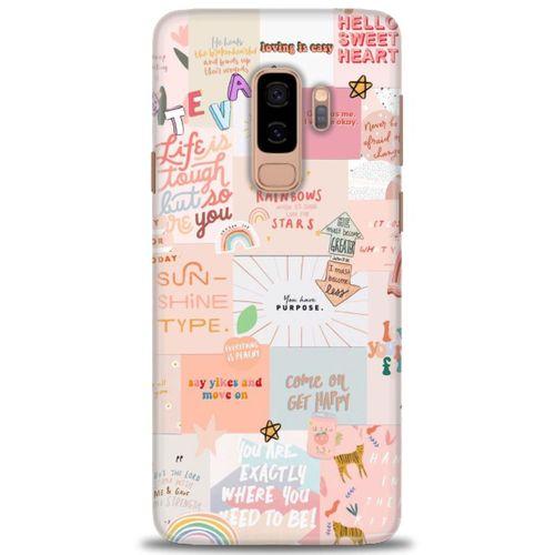 Samsung Galaxy S9 Plus Kılıf HD Baskılı Kılıf - Hello Sweat + Tam Ekran Koruyucu