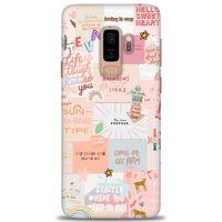 Samsung Galaxy S9 Plus Kılıf HD Baskılı Kılıf - Hello Sweat + Tam Ekran Koruyucu