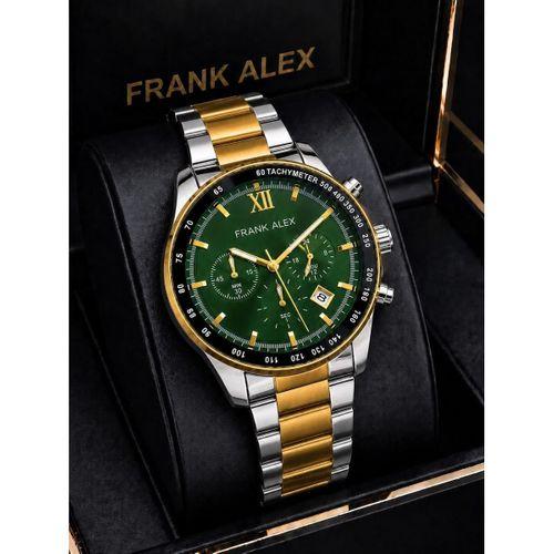 Frank Alex Spor Erkek Kol Saati Çelik Kordon Kronometreli Kadran Şık Premium 2 Yıl Garantili 07227.4