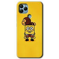 General Mobile GM 22 HD Baskılı Kılıf + 9D Tam Ekran Koruyucu - Sünger Bob