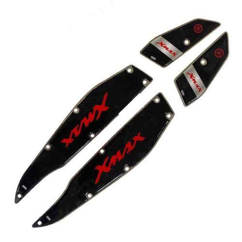 YAMAHA Yamaha Xmax 2014 - 2017 Uyumlu Kırmızı Krom Ayak Basamak