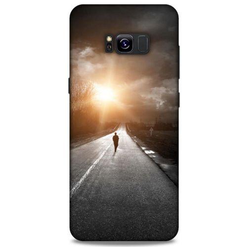 Samsung Galaxy S8 Plus Kılıf Depresyon (38) Neo Hybrid Kılıf Yeşil Kırmızı Mor