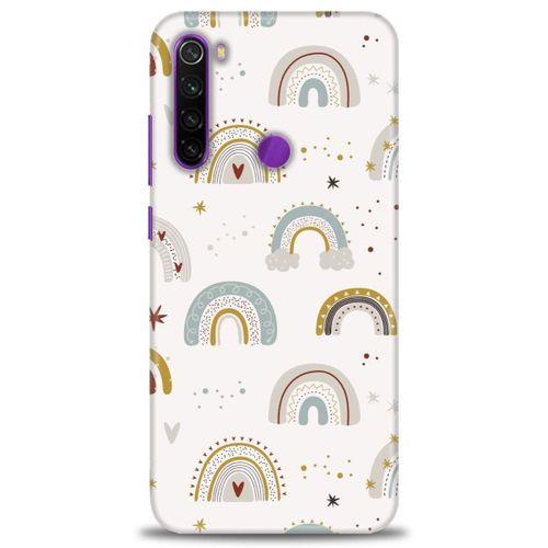Xiaomi Redmi Note 8 Kılıf HD Baskılı Kılıf - Gökkuşağı + Tam Ekran Koruyucu