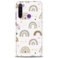 Xiaomi Redmi Note 8 Kılıf HD Baskılı Kılıf - Gökkuşağı + Tam Ekran Koruyucu