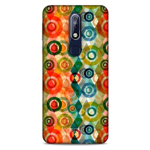 Nokia 7.1 Kılıf Pastel Renkler (31) TPU Kılıf Kırmızı Yeşil