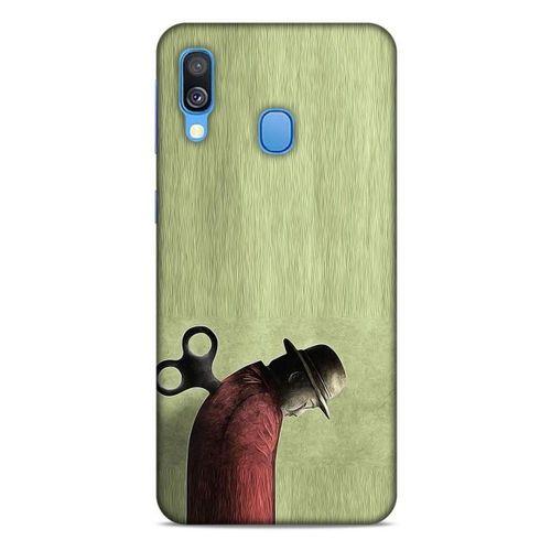 Samsung Galaxy A40 Kılıf Depresyon (48) Bumper Kılıf Kahve Yeşil