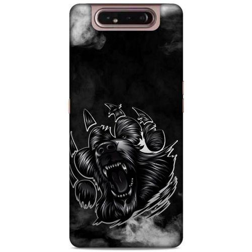 Lopard Samsung Galaxy A80 Uyumlu Kılıf Tattoo's (19) Kılıfları Siyah