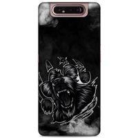 Lopard Samsung Galaxy A80 Uyumlu Kılıf Tattoo's (19) Kılıfları Siyah