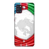 Samsung Galaxy A31 Uyumlu Kılıf Azarbaijan (17) Tasarım Kılıf Dünya Bayraklar