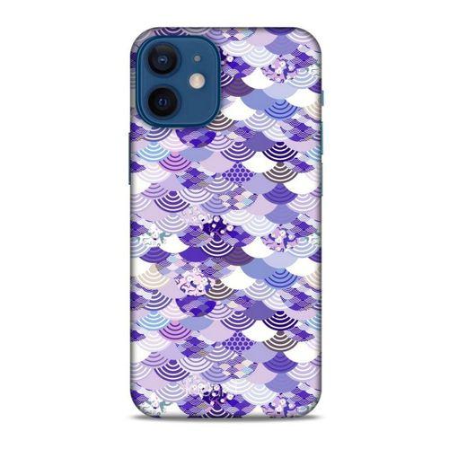 Apple iPhone 12 Mini Kılıf Pastel Renkler (15) Antişok Kılıf Mor Beyaz