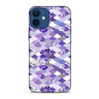Apple iPhone 12 Mini Kılıf Pastel Renkler (15) Antişok Kılıf Mor Beyaz