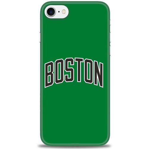 iPhone 7 Kılıf HD Baskılı Kılıf - Boston Yeşil + Tam Ekran Koruyucu