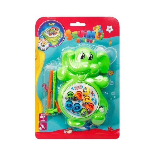 Eğitici Oyuncak 02371 Sevimli Balıkçı Kurmalı Balık Tutma Oyunu -Sunman