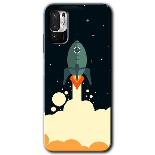 Poco M3 Pro Kılıf HD Desen Baskılı Arka Kapak - Space Smoke
