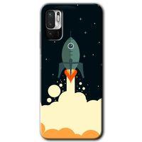 Poco M3 Pro Kılıf HD Desen Baskılı Arka Kapak - Space Smoke