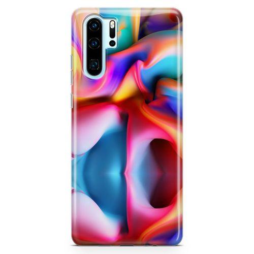 Huawei P30 Pro Kılıf Silikon Boya Arka Kapak Koruma Desenli Full Koruyucu