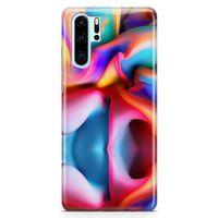 Huawei P30 Pro Kılıf Silikon Boya Arka Kapak Koruma Desenli Full Koruyucu