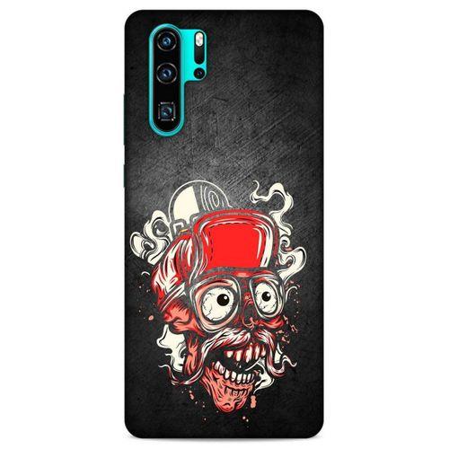 Lopard Huawei P30 Pro Uyumlu Kılıf Tattoo's (5) Koruma Kabı Kırmızı Siyah