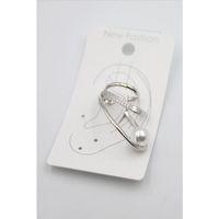 Taşlı Kıkırdak Küpe - Gümüş