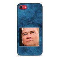 Apple iPhone SE 2020 Kılıf Atatürk (26) Tpu Silikon Kılıf Mavi Gök