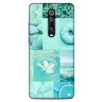 Xiaomi Mi 9T Pro Uyumlu Kılıf Yeşil Delisi (36) Glitter Kılıf Tropikal orman yeşili