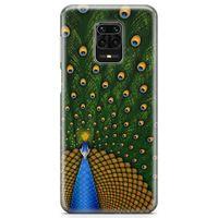 Xiaomi Redmi Note 9s Kılıf Tavus Kuşu Arka Kapak Koruma Desenli Full Koruyucu