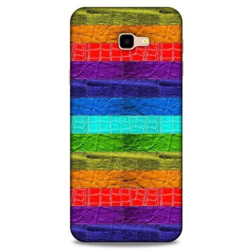 Samsung Galaxy J4 Plus Kılıf Patchwork (38) Neo Hybrid Kılıf Yeşil Kırmızı Mor
