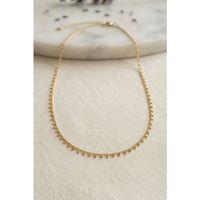 Gold Renk Topçcuk Model 60 cm Kadın Kolye