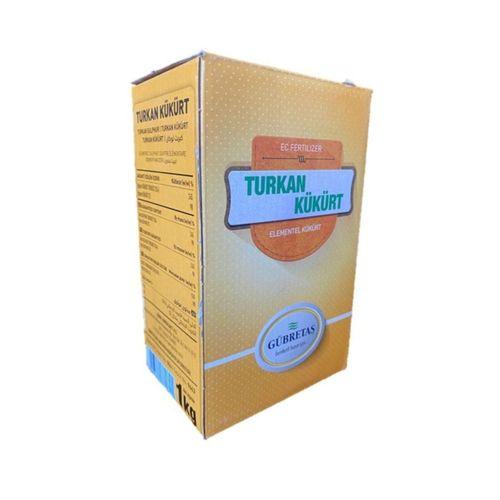 Turkan Elementel Kükürt Trioksit Organik Toprak Ph Düzenleyici Toz Kükürt Gübresi 1 Kg
