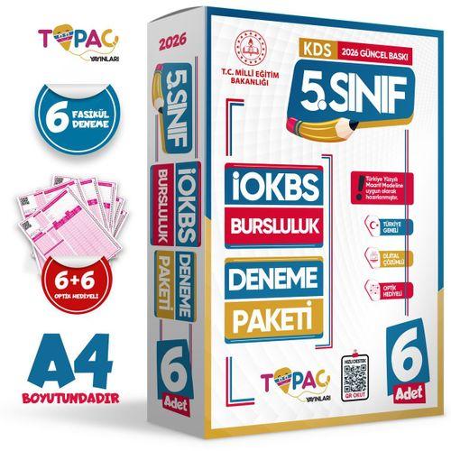 2026 5 Sınıf Topaç Yayınları İOKBS-BURSLULUK 6lı Deneme Paketi Dijital Çözümlü Türkiye Geneli