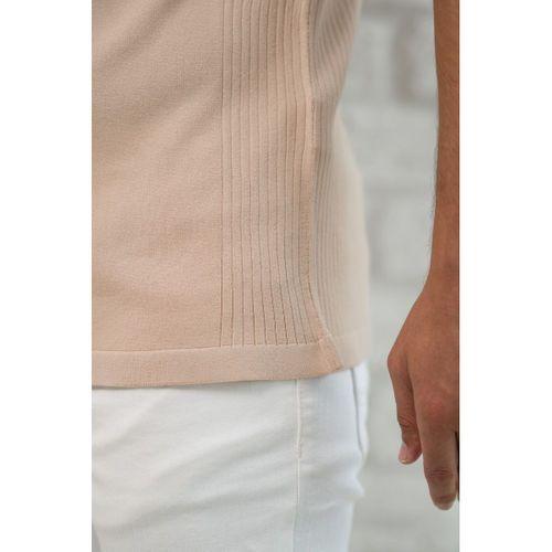 San&Fa Slimfit Fermuar Kapamalı Rayon Kumaş Likralı Polo Yaka T-shirt