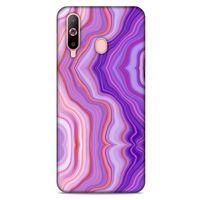 Mermer Desenli (46) Tema Core Armor Kılıf Lavanta Samsung Galaxy A60 Kılıf