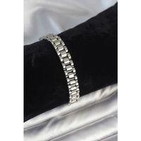 316L Çelik Gümüş Renk 9 mm Kalınlık Erkek Bileklik