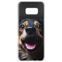 Samsung Galaxy S8 Plus Kılıf Spaniel Arka Kapak Koruma Desenli Full Koruyucu