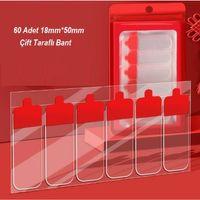 60 Parça Kolay Açılır Güçlü Çift Taraflı Bant 18mm*50mm